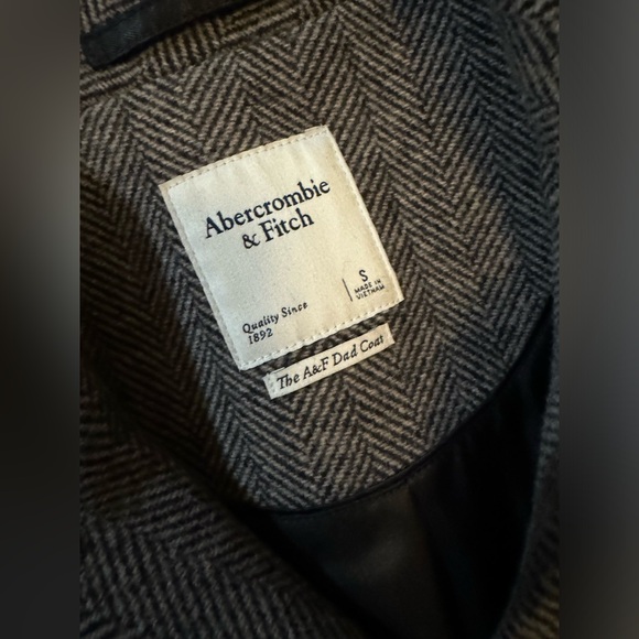 Abercrombie Wool Blend Dad Coat S - Picture 14 of 16